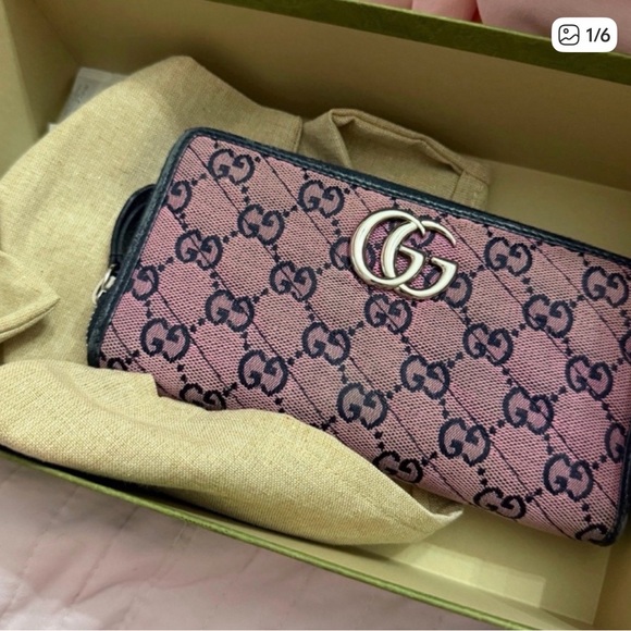 Authentic Gucci GG Marmont long wallet - Picture 1 of 6